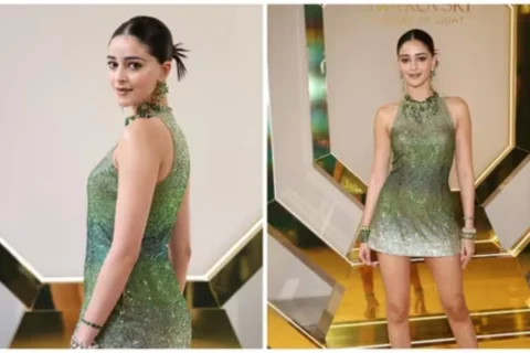 Ananya Panday takes over Milan in tiny green dress at Swarovski event